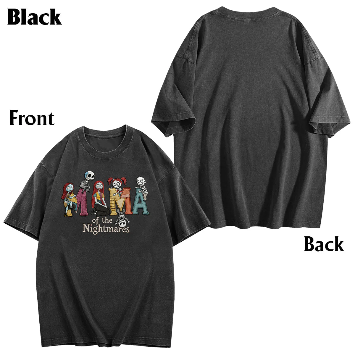 Spooky Mama Of The Nightmares - Personalized T-Shirt - Gift For Mom, Movie Fans NL122 - Image 4