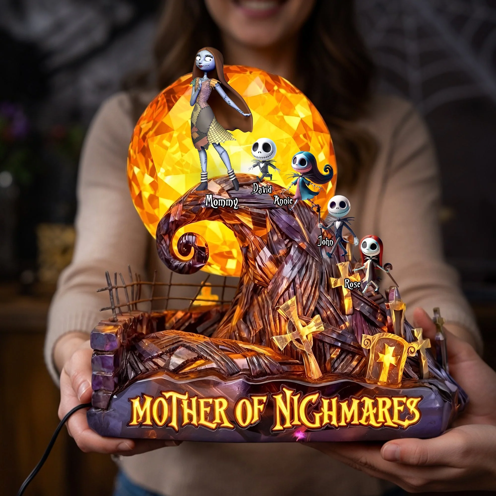 Spooky Mother Of Nightmares - Personalized Acrylic Light Box - Gift For  Mom, Movie Fans NL122 - Image 3
