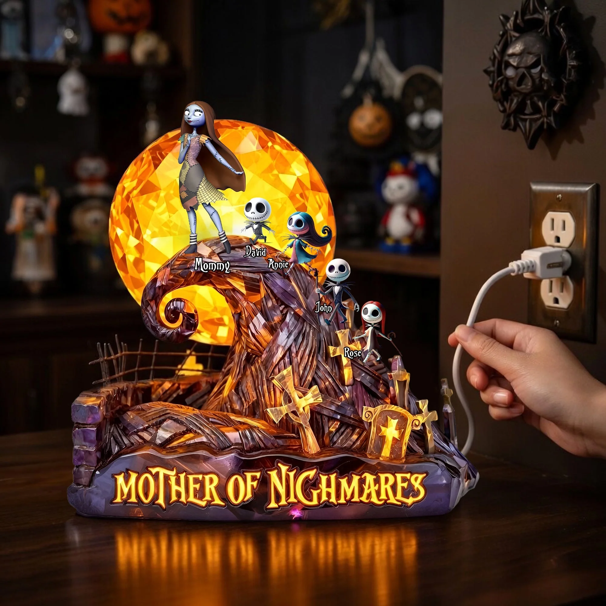 Spooky Mother Of Nightmares - Personalized Acrylic Light Box - Gift For  Mom, Movie Fans NL122 - Image 4