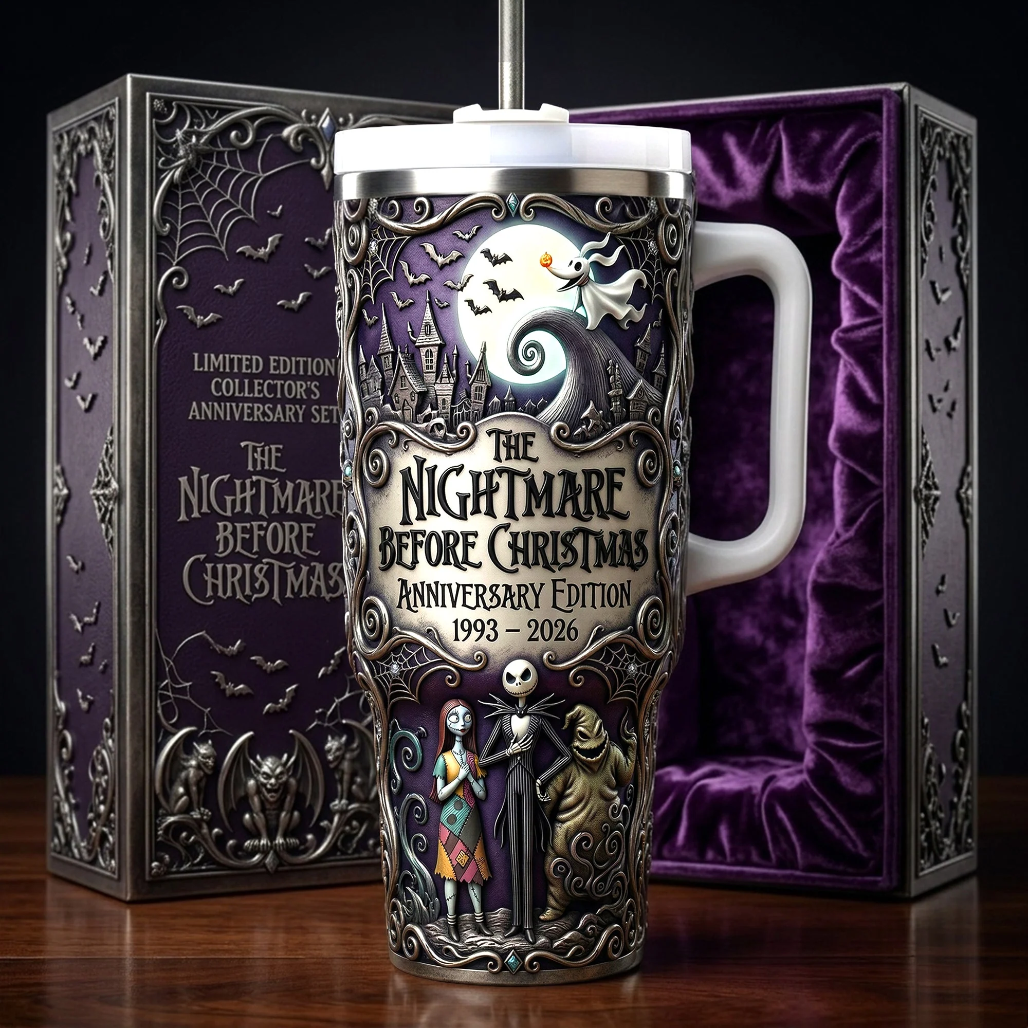 Spooky Nightmare - Personalized Tumbler Cup With Handle - Gift For Movie Fans, Horror Lovers NL122 - Image 3