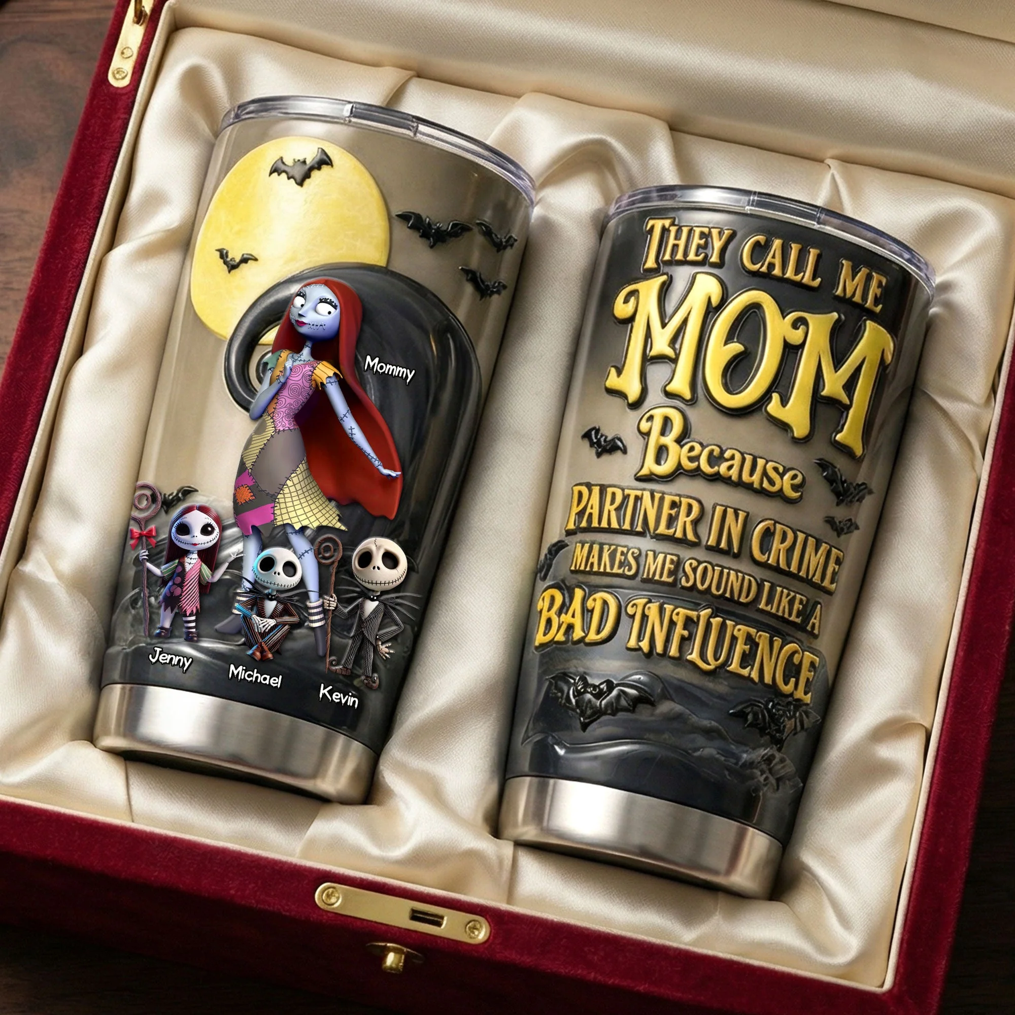 Spooky They Call Me Mom - Personalized Tumbler - Gift For Mother's Day, Christmas, Movie Fans HH01