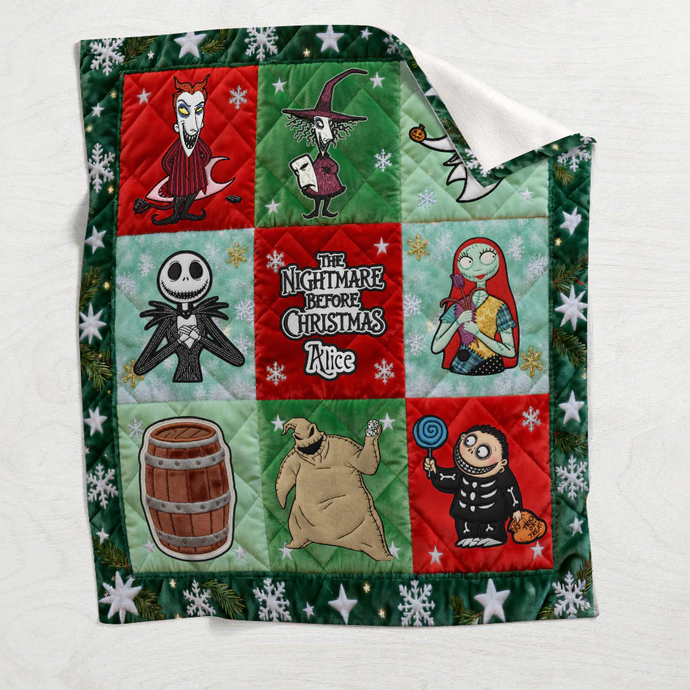 Spooky We're Simply Meant To Be - Personalized Blanket - Christmas Gift For Family NL122 - Image 4