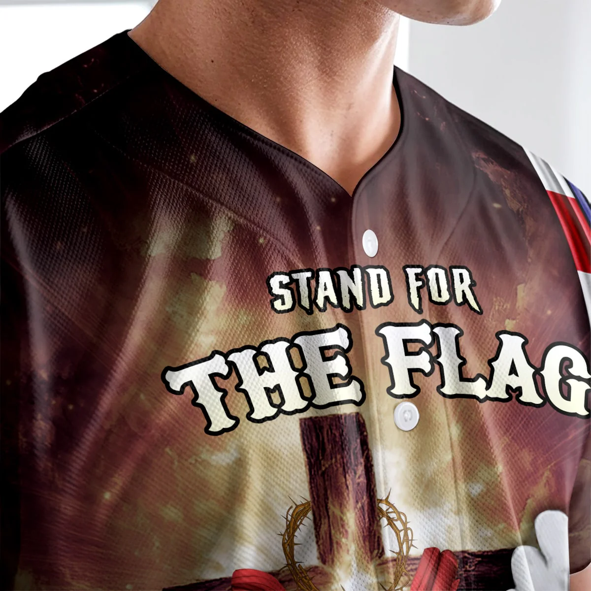 Stand for the Flag Kneel for the Cross Baseball Jersey Bundle - Image 7