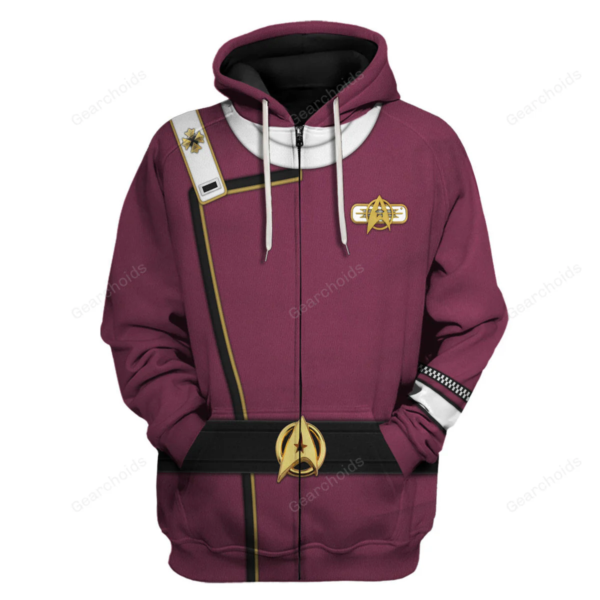 SaTr Admiral James T. Kirk Costume Hoodie Sweatshirt Sweatpants - Image 3