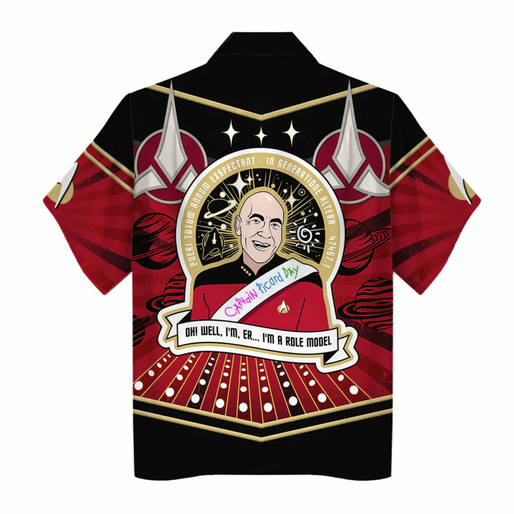 SaTr Captain Picard Day Cool Hawaiian Shirt - Image 2
