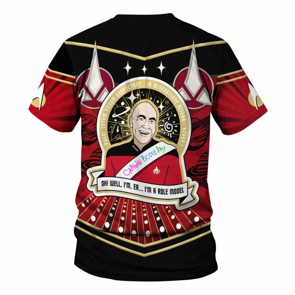 SaTr Captain Picard Day Cool T-Shirt - Image 2