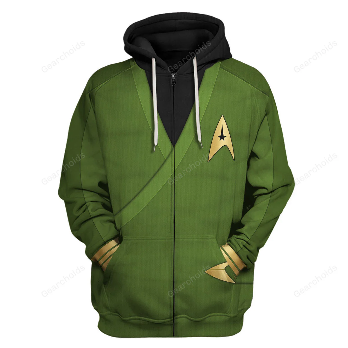 SaTr Captain Pike Green Costume Hoodie Sweatshirt Sweatpants - Image 3