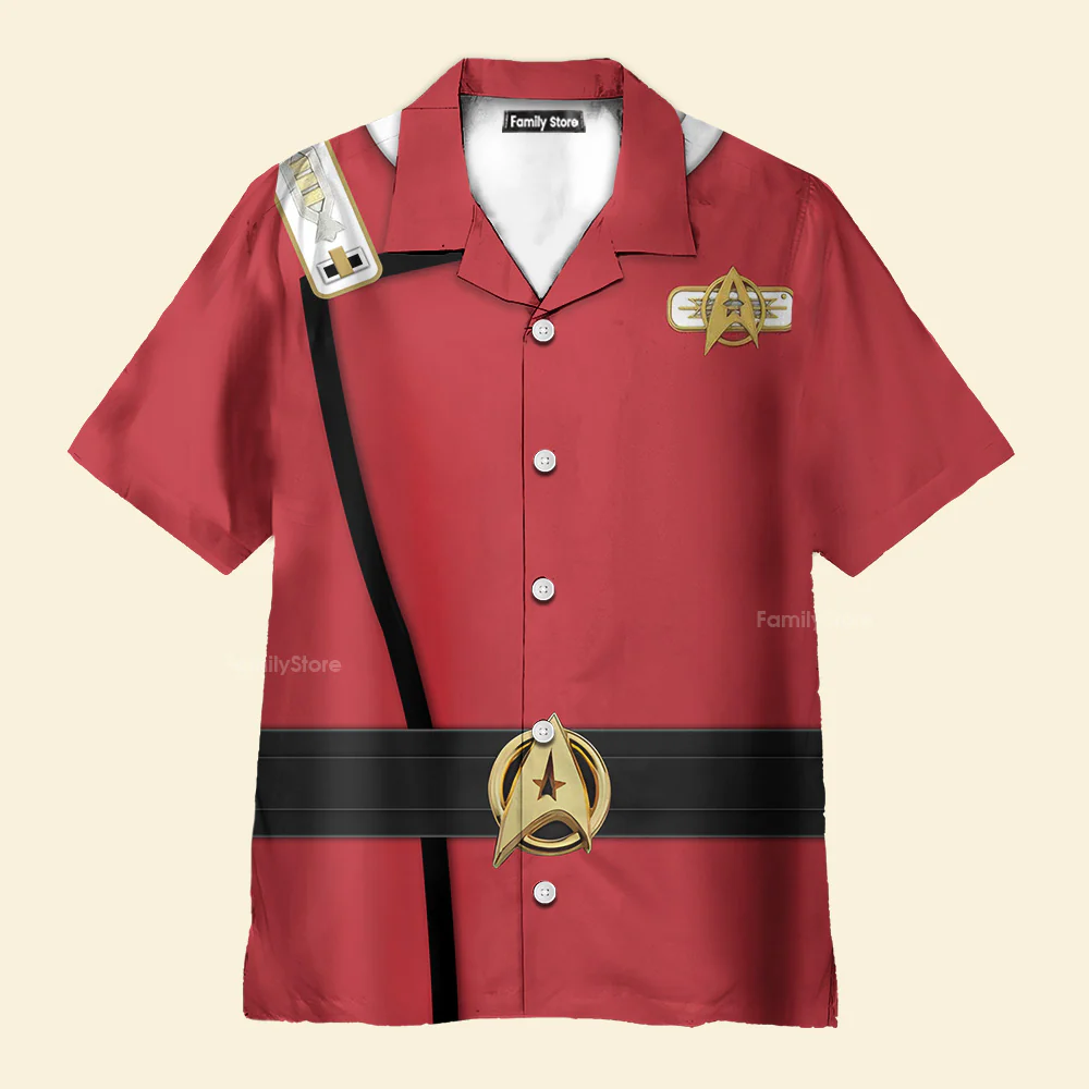SaTr Captain Spock Costume Officer Hawaiian Shirt