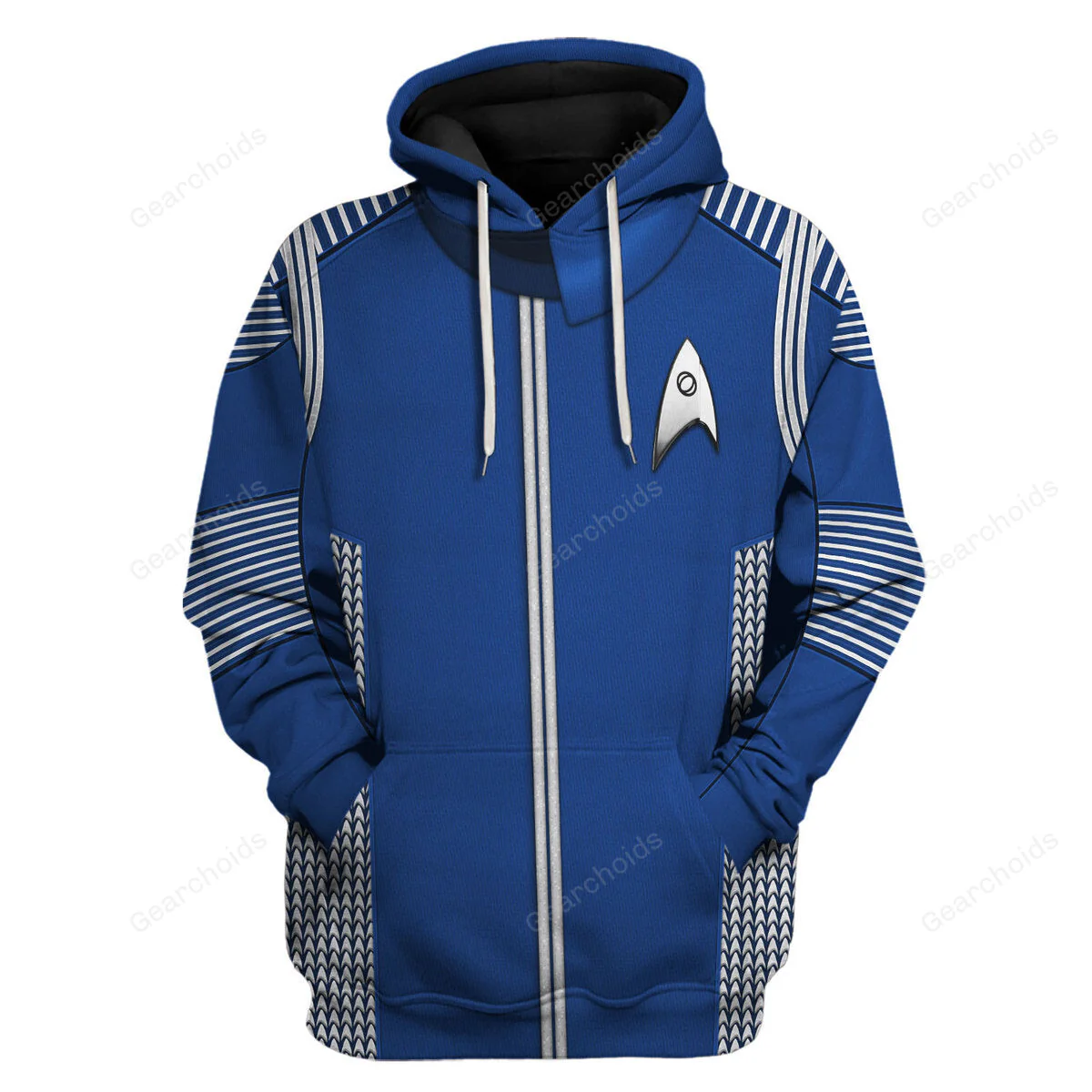 SaTr Discovery Uniform Silver Hoodie Sweatshirt Sweatpants - Image 2