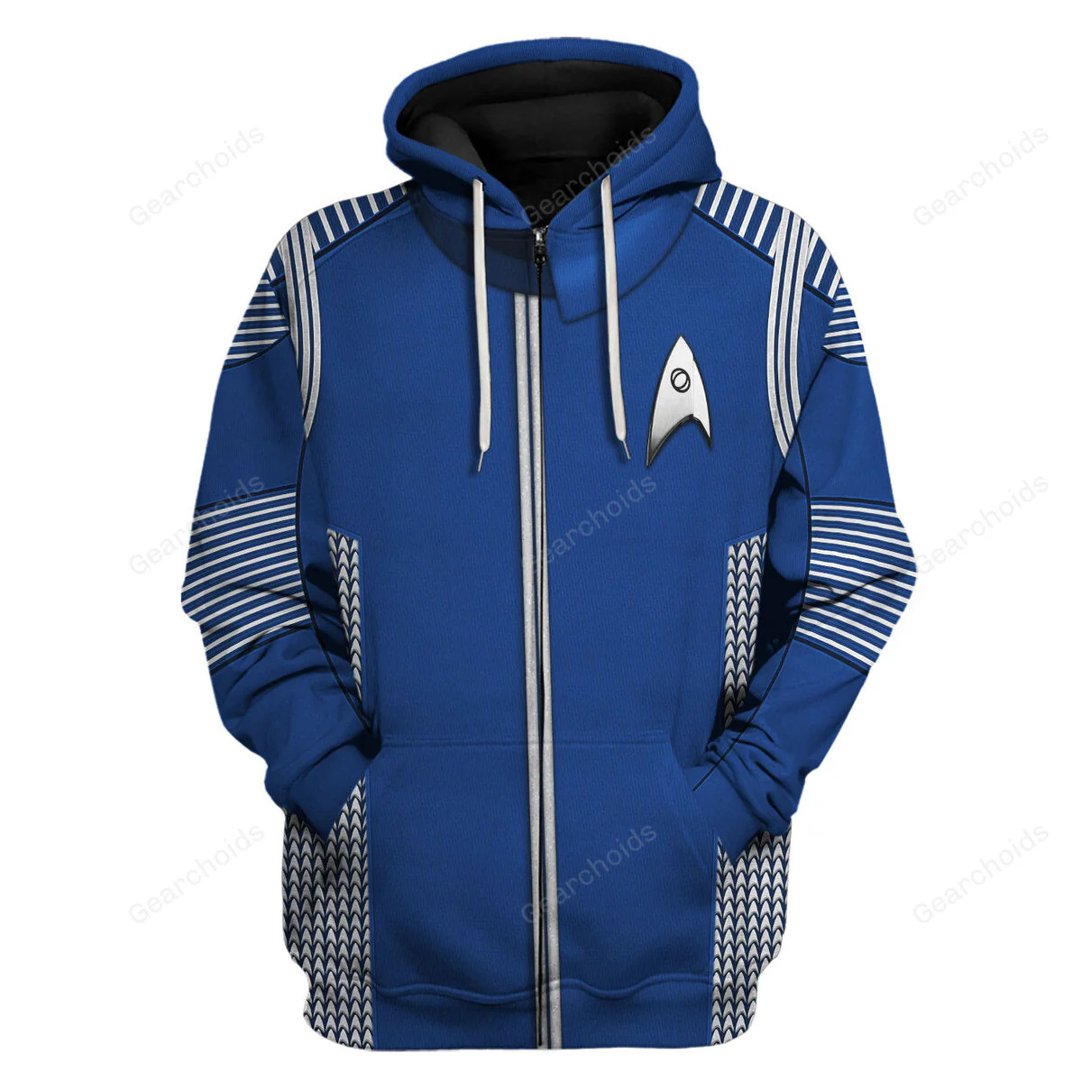 SaTr Discovery Uniform Silver Hoodie Sweatshirt Sweatpants - Image 3