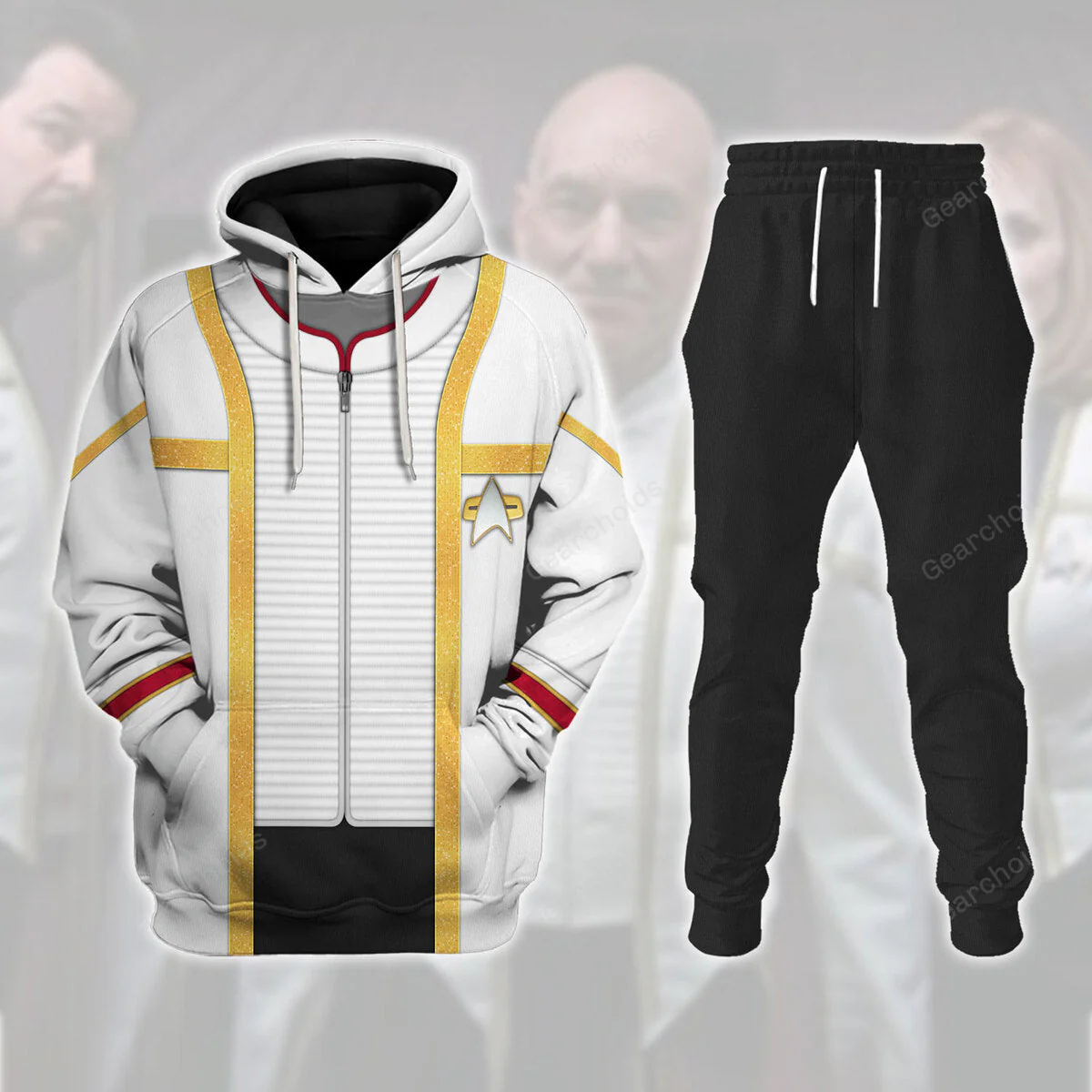 SaTr Insurrection Nemesis Mess Dress Uniform White Hoodie Sweatshirt Sweatpants