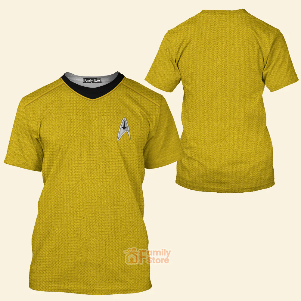 SaTr Into Darkness Gold - 3D TShirt - Image 2