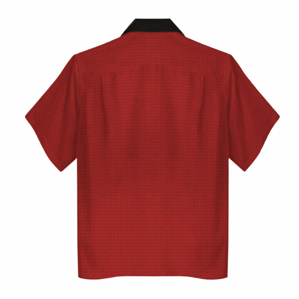 SaTr Into Darkness Red Cool Hawaiian Shirt - Image 2