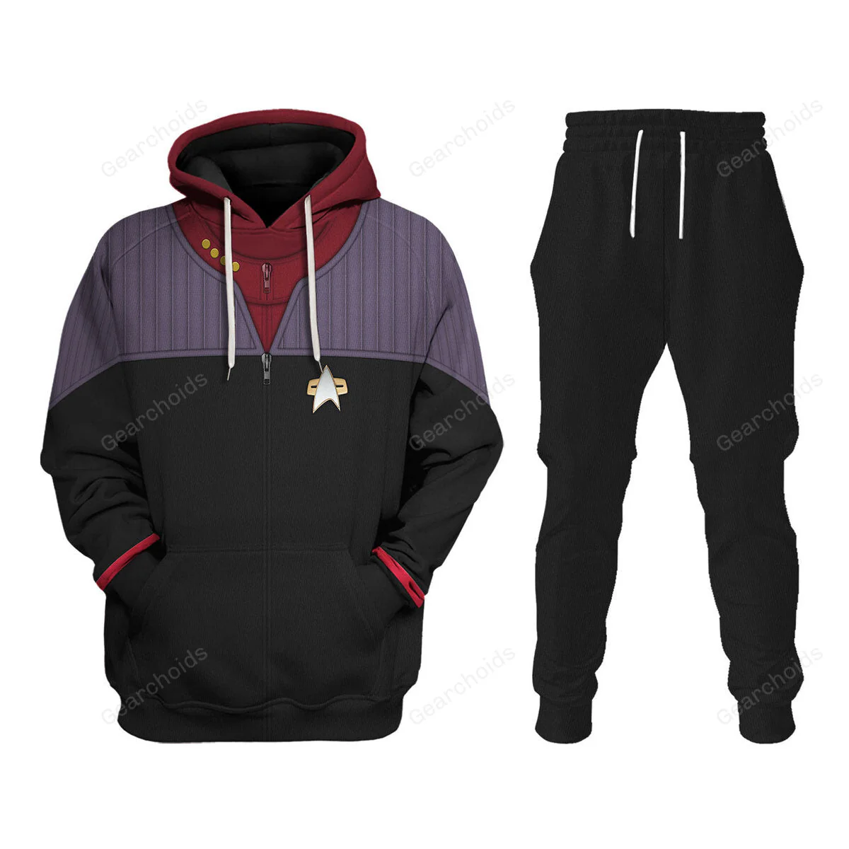 SaTr Jean-luc Picard Hoodie Sweatshirt Sweatpants
