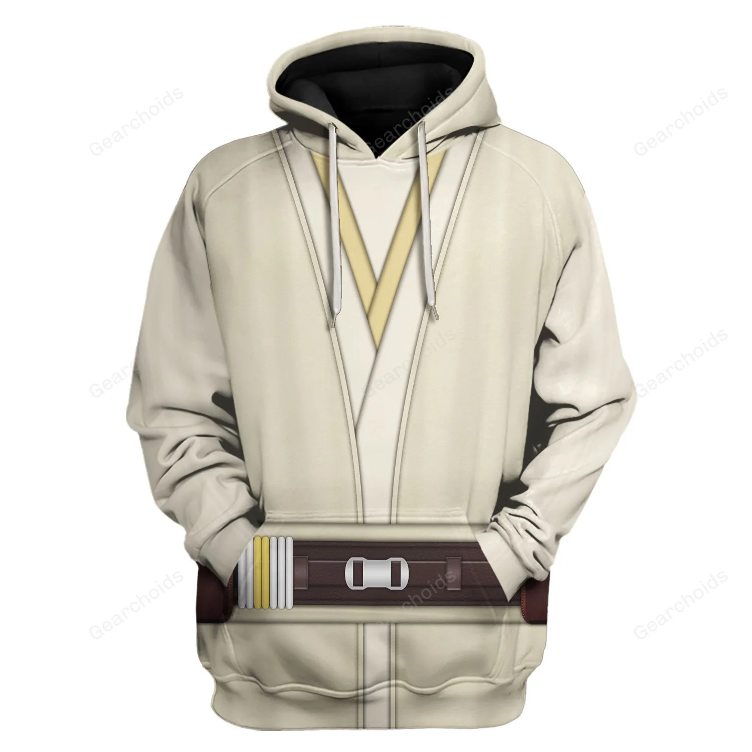 SaTr Qui-Gon Jinn's Jedi Robes Costume Hoodie Sweatshirt Sweatpants CSSWR083 - Image 2