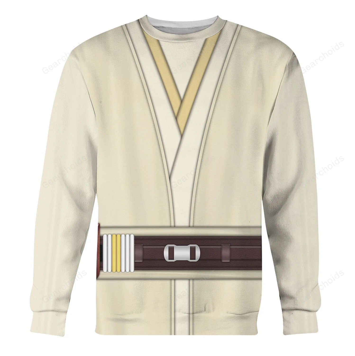 SaTr Qui-Gon Jinn's Jedi Robes Costume Hoodie Sweatshirt Sweatpants CSSWR083 - Image 4