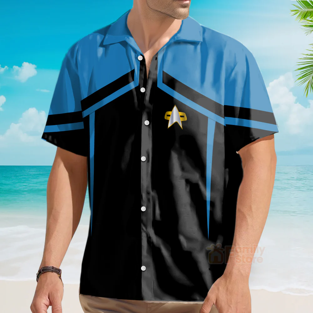 SaTr Sciences Starfleet Circa Cool - Hawaiian Shirt - Image 4