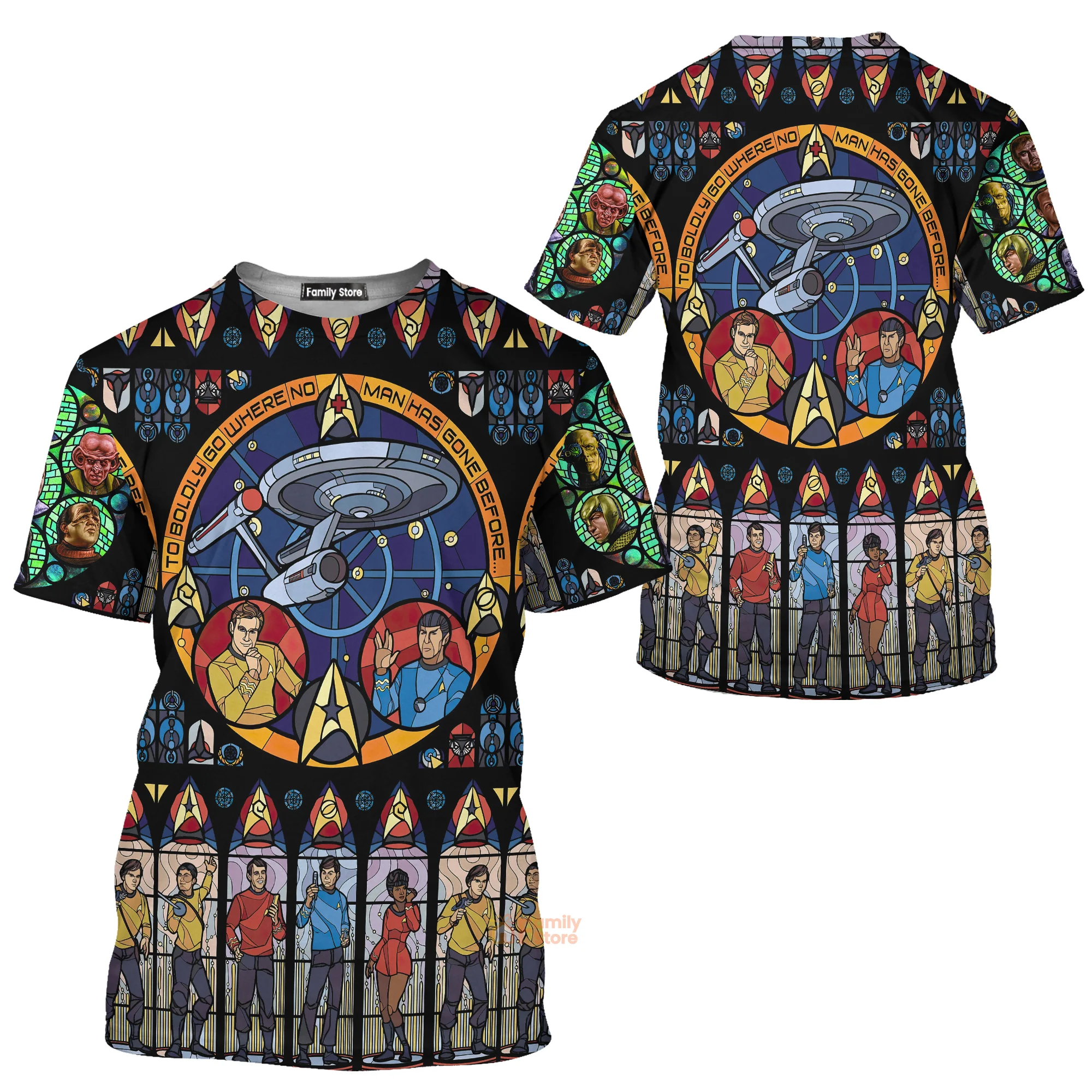 SaTr Stained Glass T-Shirt - Image 3