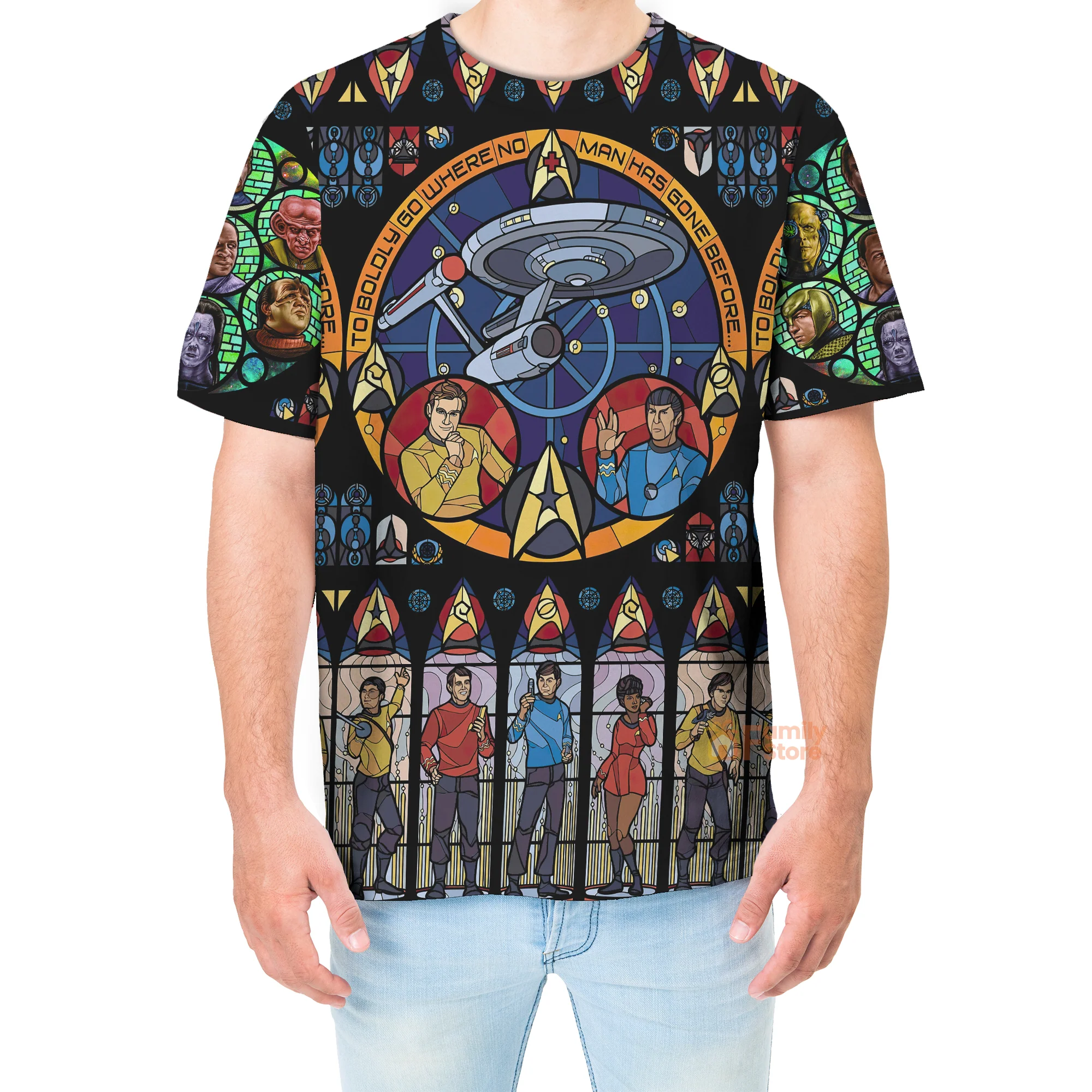 SaTr Stained Glass T-Shirt - Image 4