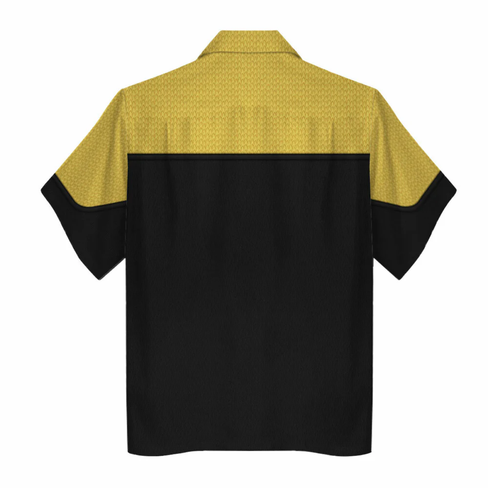 SaTr Starfleet Operations Uniform Cool Hawaiian Shirt - Image 2
