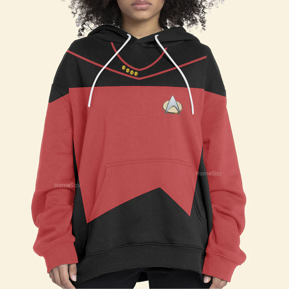 SaTr The Next Generation Red Hoodie Sweatshirt Sweatpants - Image 6