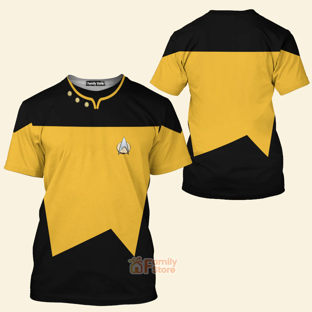 SaTr The Next Generation Yellow - 3D TShirt - Image 2