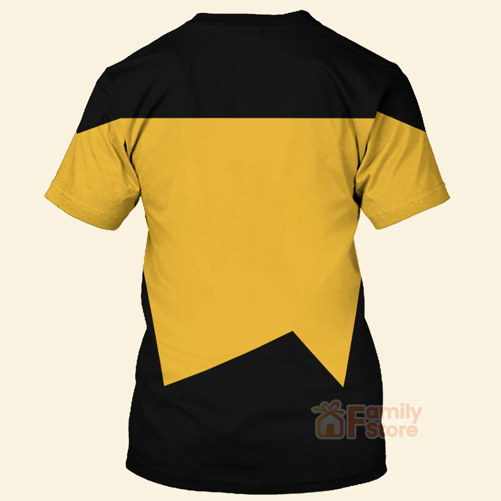 SaTr The Next Generation Yellow - 3D TShirt - Image 3
