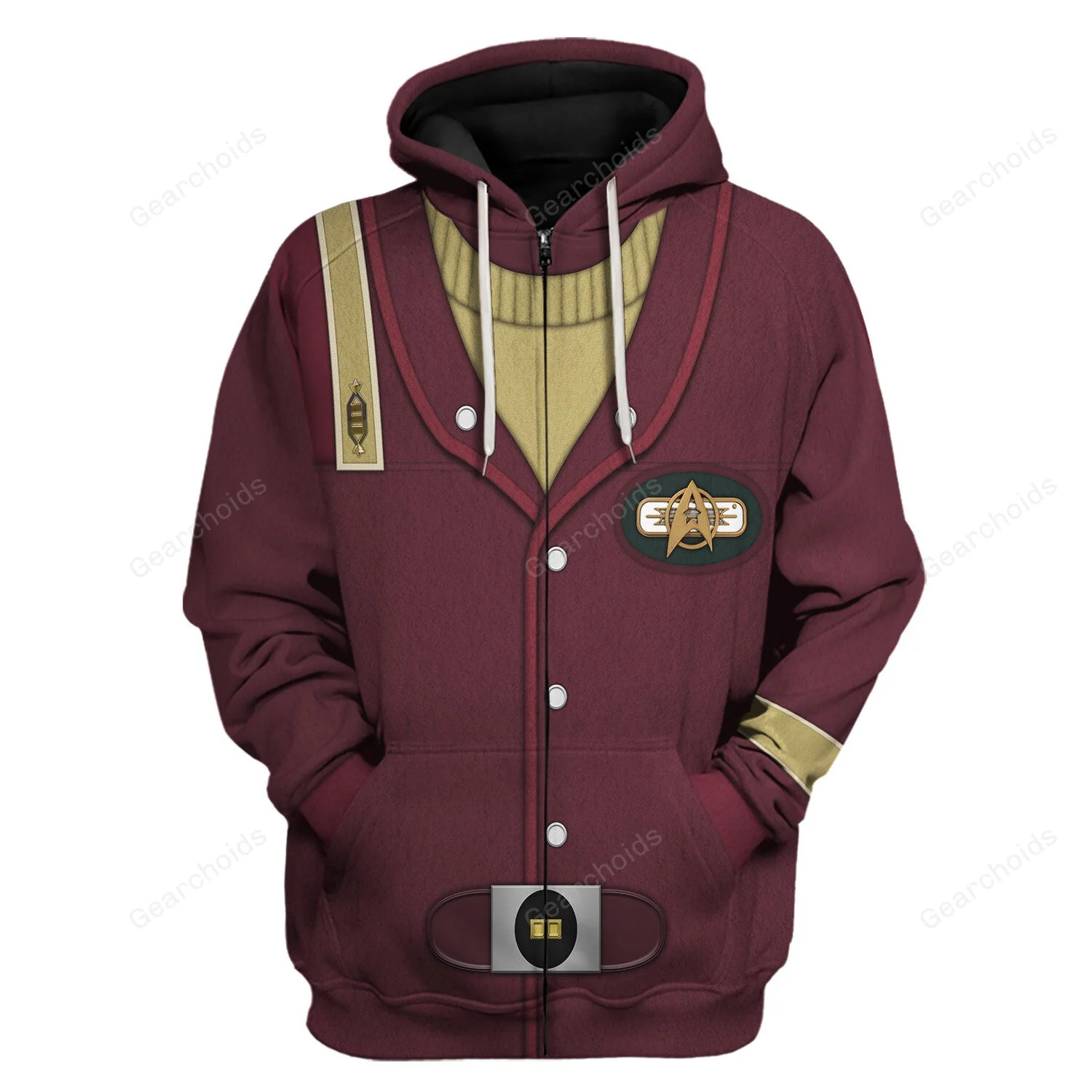 SaTr The Officer's Vest Hoodie Sweatshirt Sweatpants - Image 3