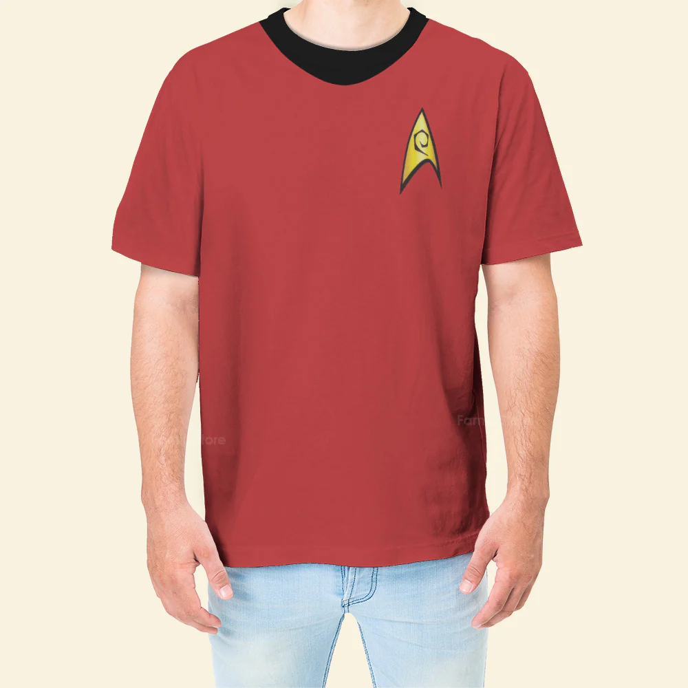 SaTr The Original Series Scott Red T-Shirt - Image 4