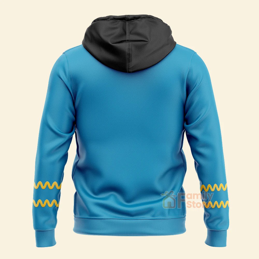 SaTr The Original Series Spock Blue Hoodie Sweatshirt Sweatpants - Image 5