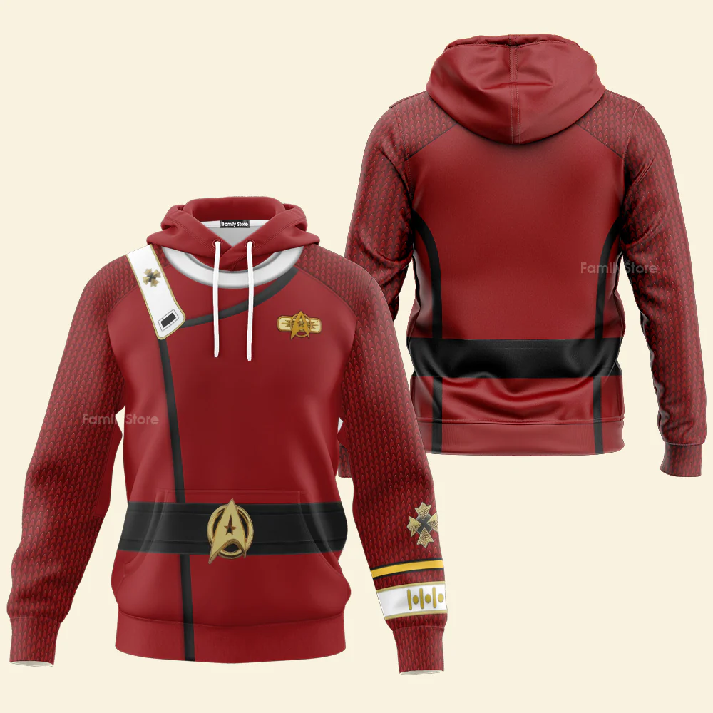 SaTr The SaTr Admiral Pike Costume Fleece Hoodie Sweatshirt Sweatpants HSSK057 - Image 3