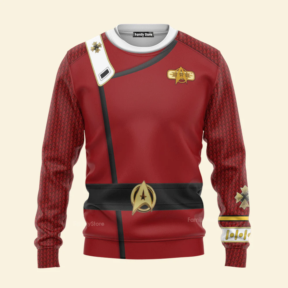 SaTr The SaTr Admiral Pike Costume Fleece Hoodie Sweatshirt Sweatpants HSSK057 - Image 8