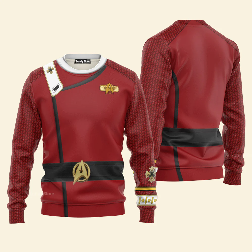 SaTr The SaTr Admiral Pike Costume Fleece Hoodie Sweatshirt Sweatpants HSSK057 - Image 9