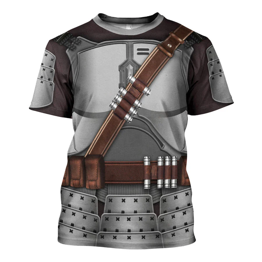 Stwa Beskar Mandalorian Samurai Hoodie Sweatshirt Sweatpants CSSWR041 - Image 11