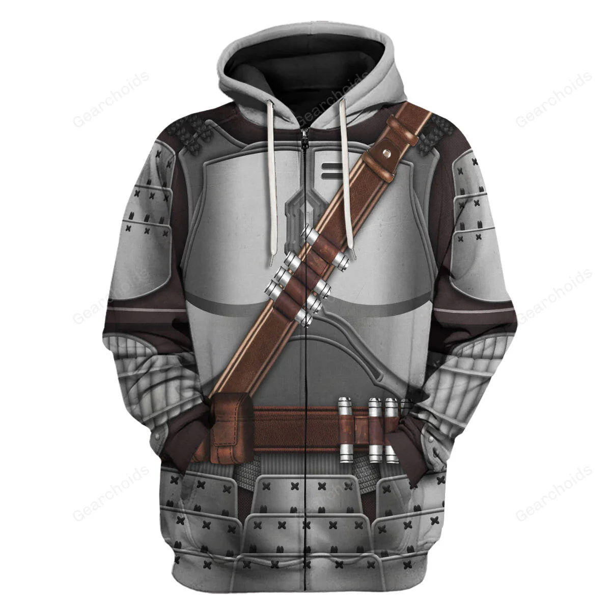 Stwa Beskar Mandalorian Samurai Hoodie Sweatshirt Sweatpants CSSWR041 - Image 3