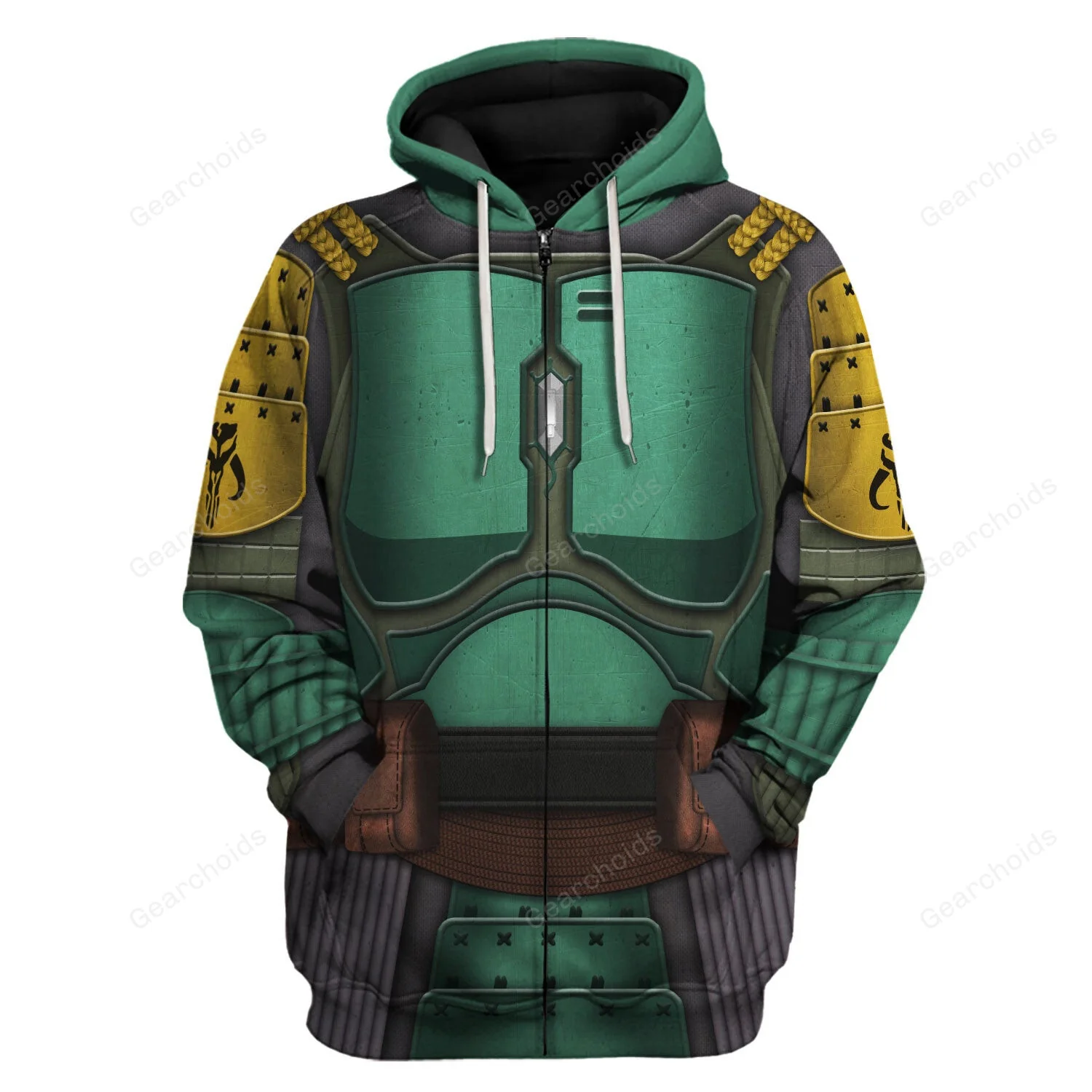Stwa Boba Fet Samurai Costume Hoodie Sweatshirt Sweatpants Tshirt Hawaiian shirt CSSWR038 - Image 3