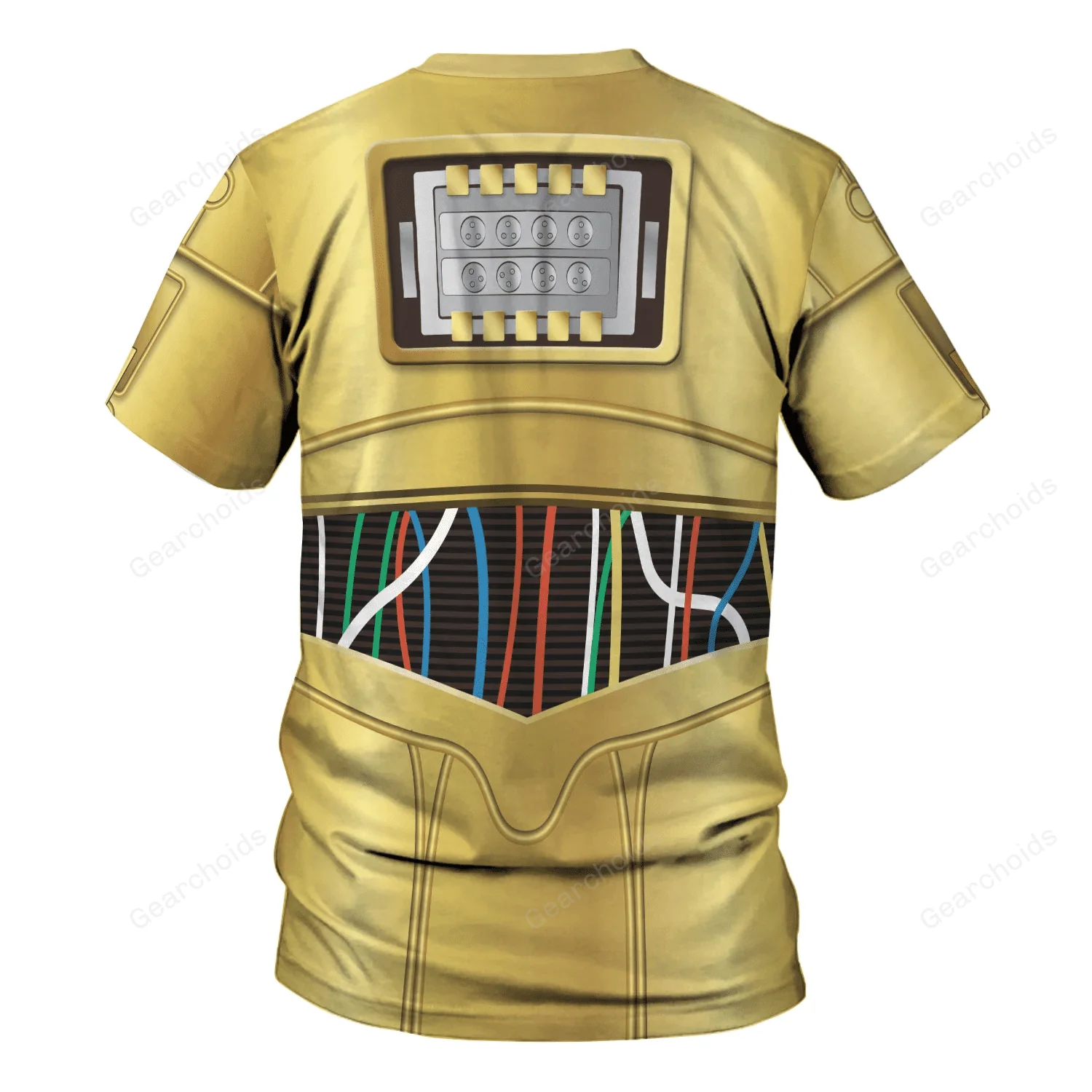 Stwa C-3PO Costume T-Shirt For Men And Women CSSWR002 - Image 2