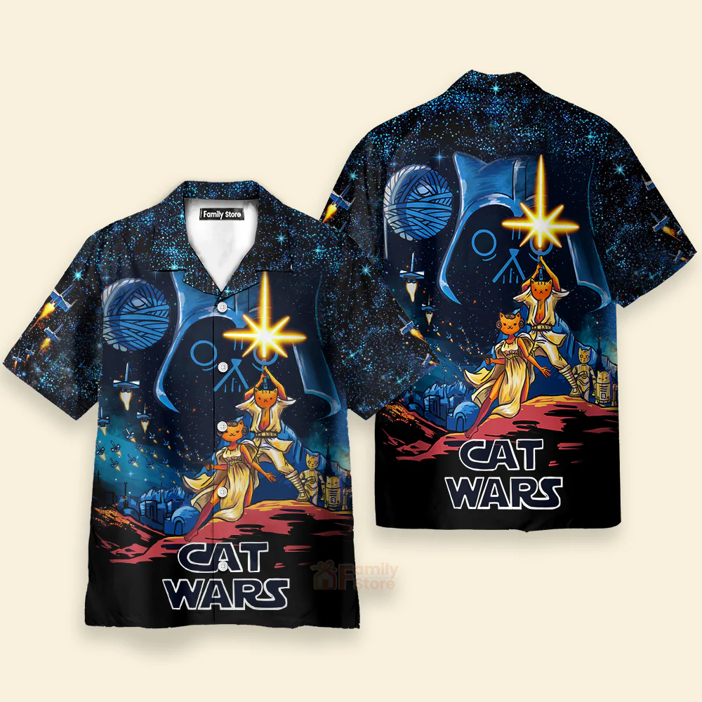 Stwa Cat A New Hope - Hawaiian Shirt - Image 2