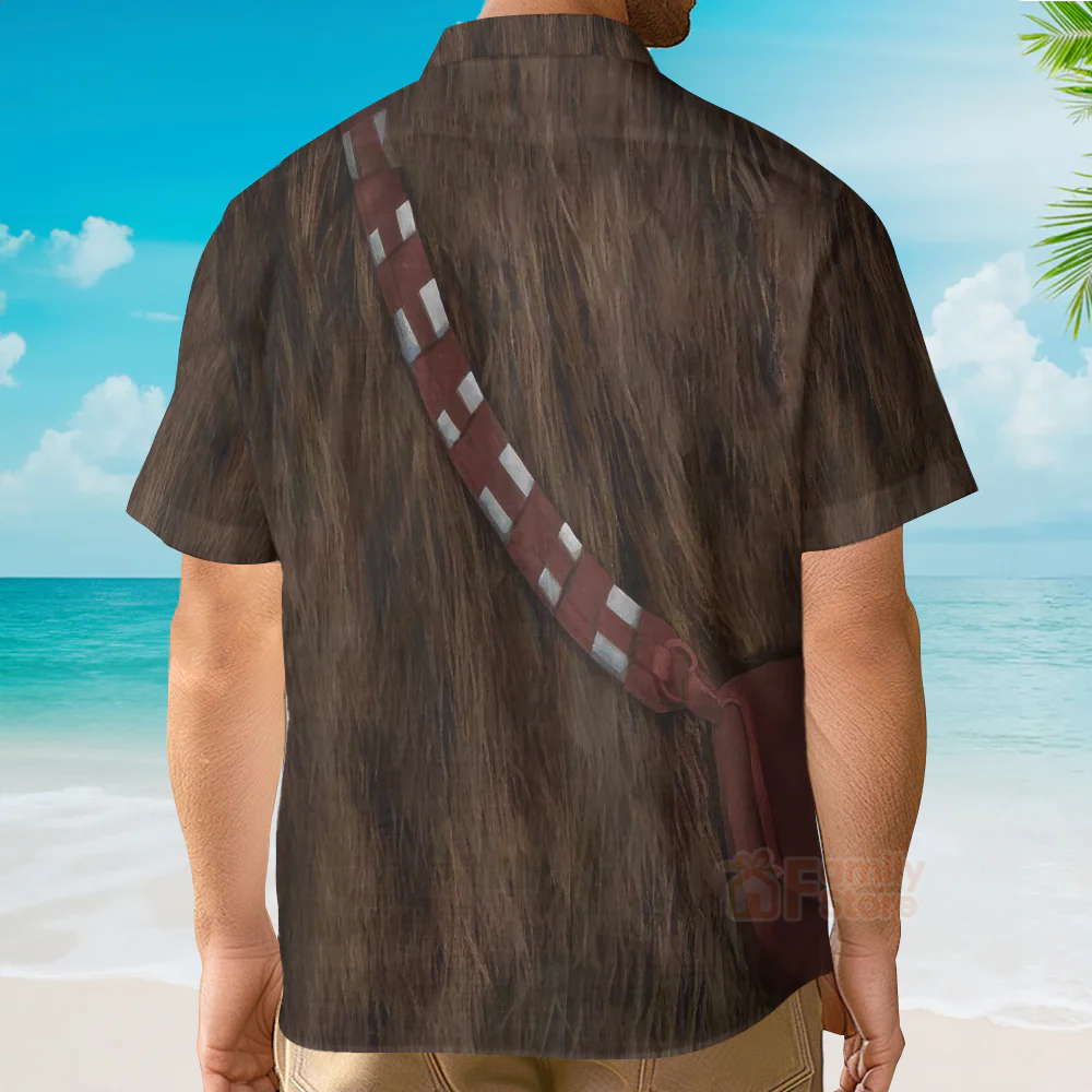 Stwa Chewbacca Cosplay Hawaiian Shirt - Image 4