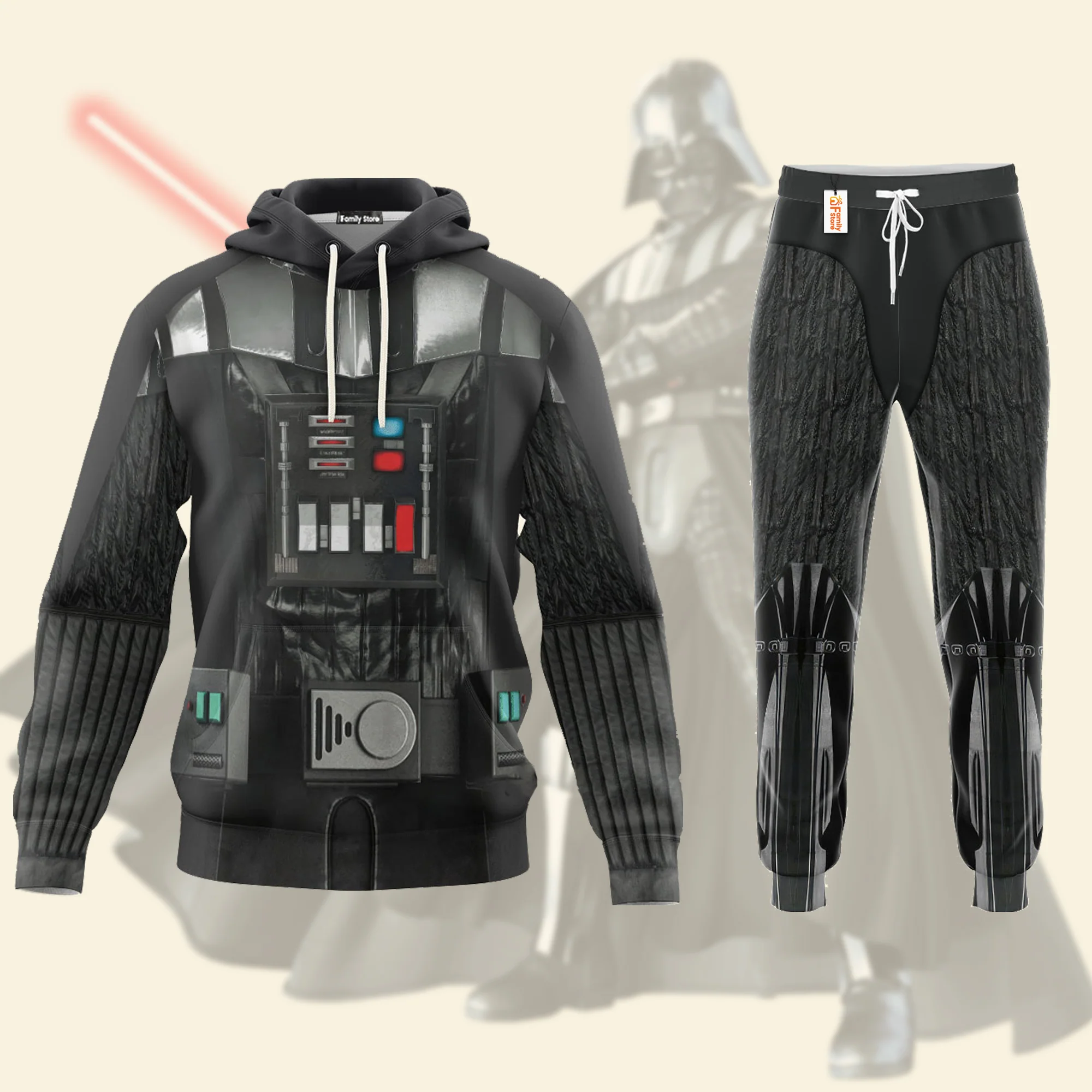 Stwa Darth Vader Costume Hoodie Sweatshirt Sweatpants CSSWR012