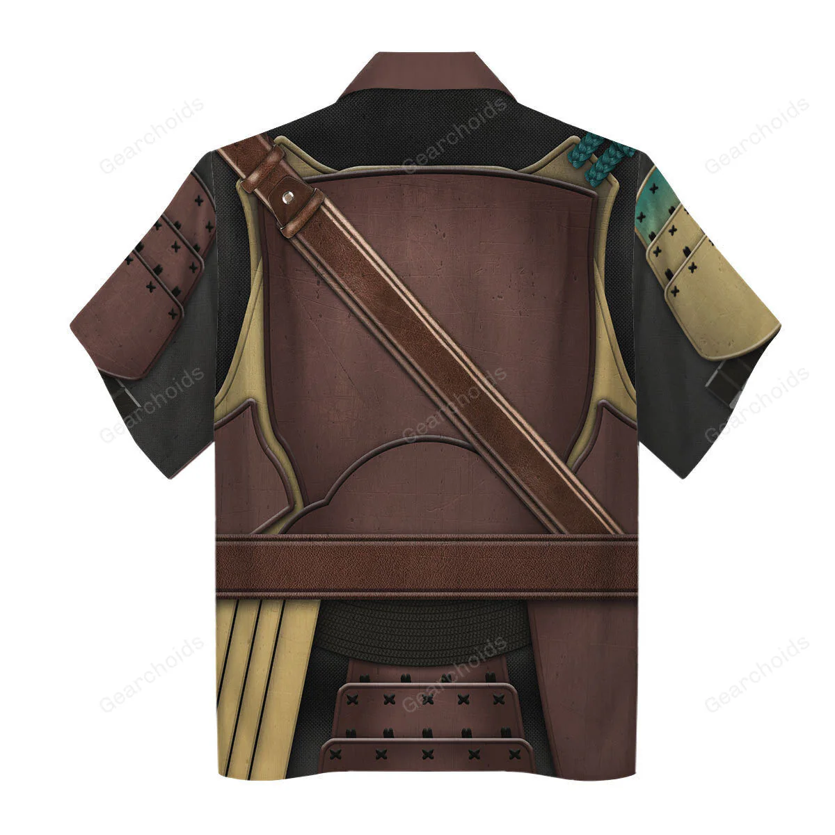 Stwa Mandalorian Samurai Cosplay Hoodie Sweatshirt Sweatpants Tshirt Hawaiian shirt CSSWR036 - Image 10