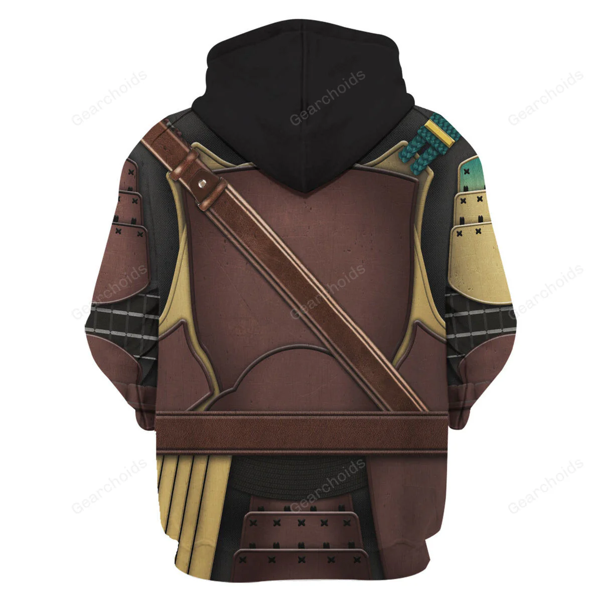 Stwa Mandalorian Samurai Cosplay Hoodie Sweatshirt Sweatpants Tshirt Hawaiian shirt CSSWR036 - Image 6