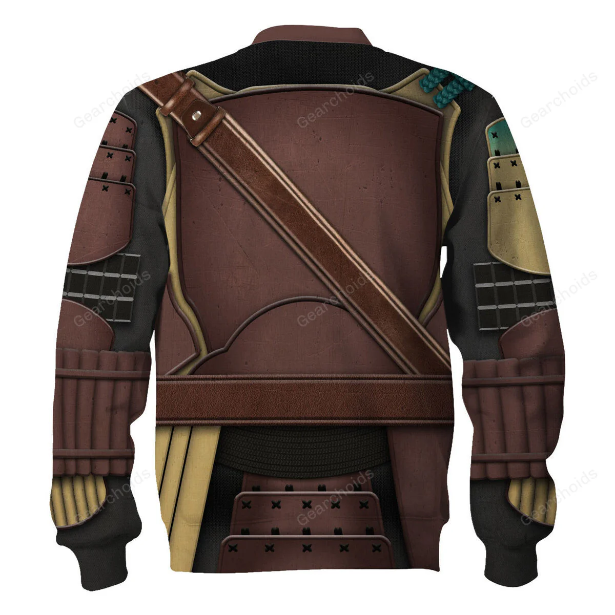 Stwa Mandalorian Samurai Cosplay Hoodie Sweatshirt Sweatpants Tshirt Hawaiian shirt CSSWR036 - Image 7