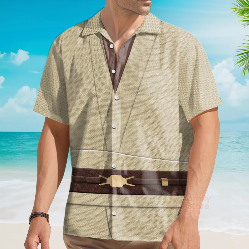 Stwa Obi Wan Kenobi Costume Hawaiian Shirt CSSWR020 - Image 3