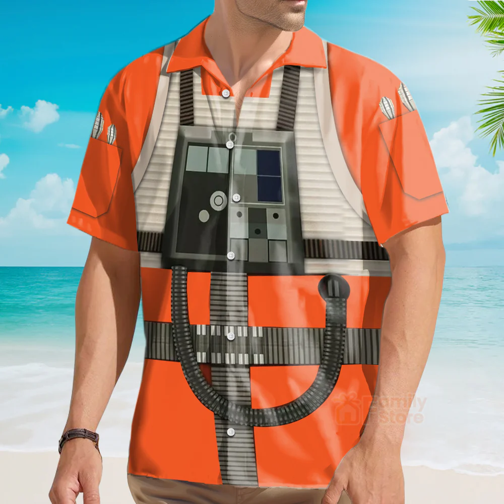 Stwa Rebel Pilot Cosplay Hawaiian Shirt - Image 4