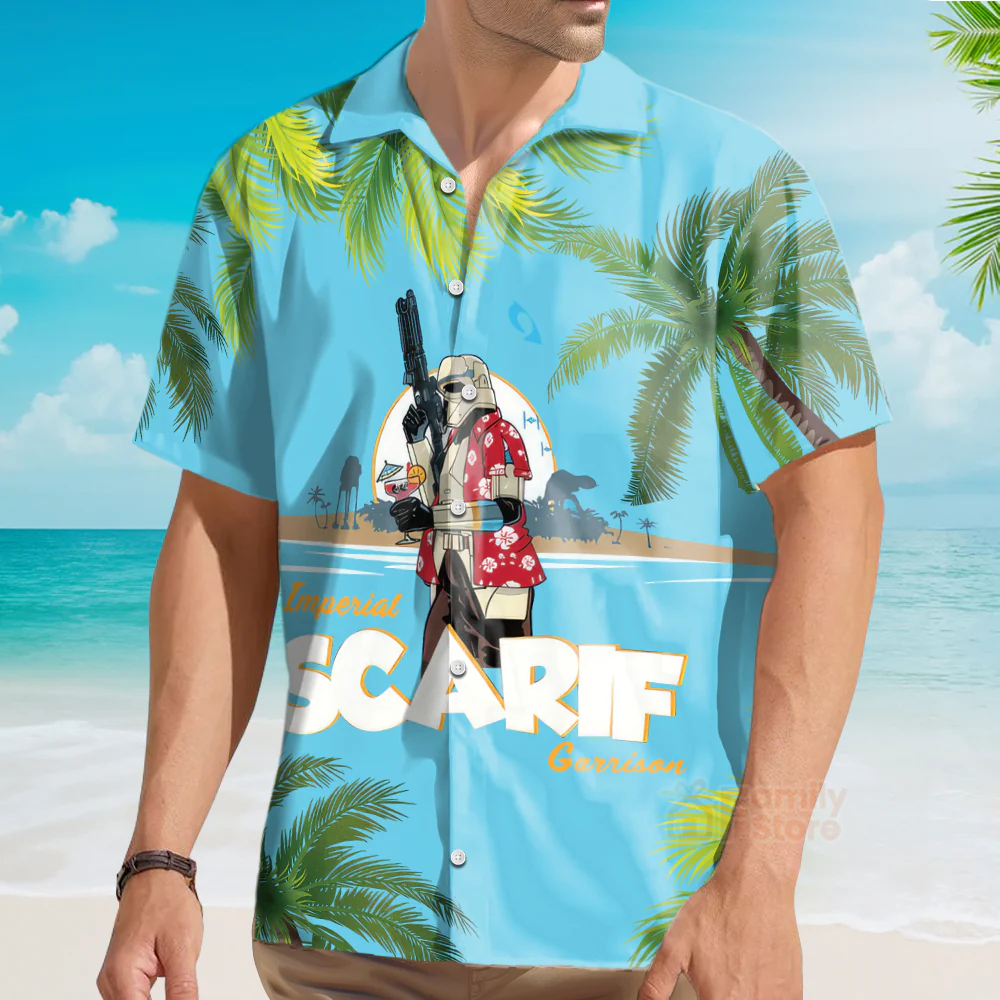 Stwa Scarif Trooper Hawaiian Shirt - Image 3