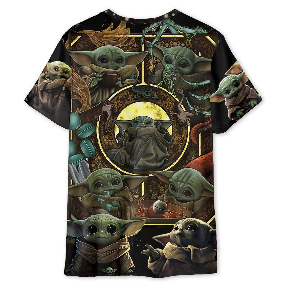 Starwars Baby Yoda In Your Area -  3D T-shirt - Image 2