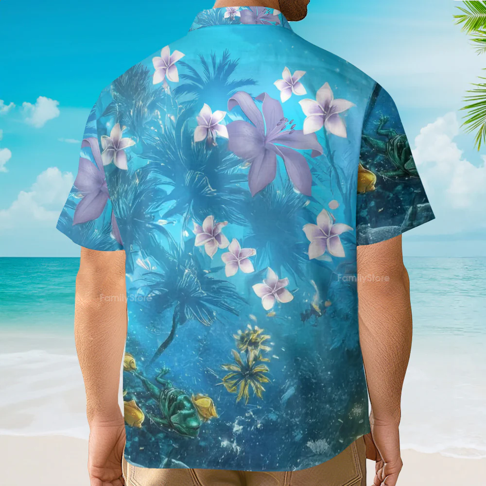 Starwars Baby Yoda Surfing - Hawaiian Shirt For Men, Women, Kids - Image 3
