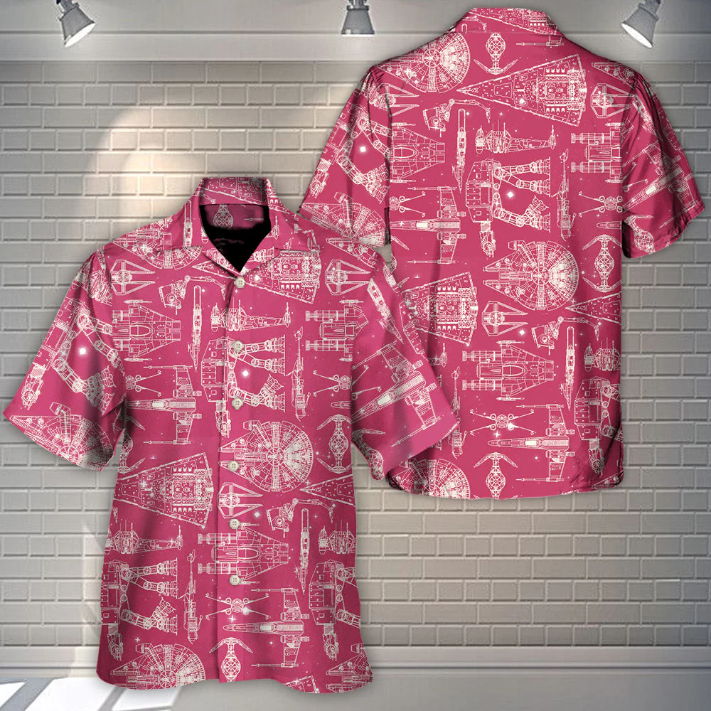 Starwars Pink - Hawaiian Shirt For Men, Women, Kids - Image 3