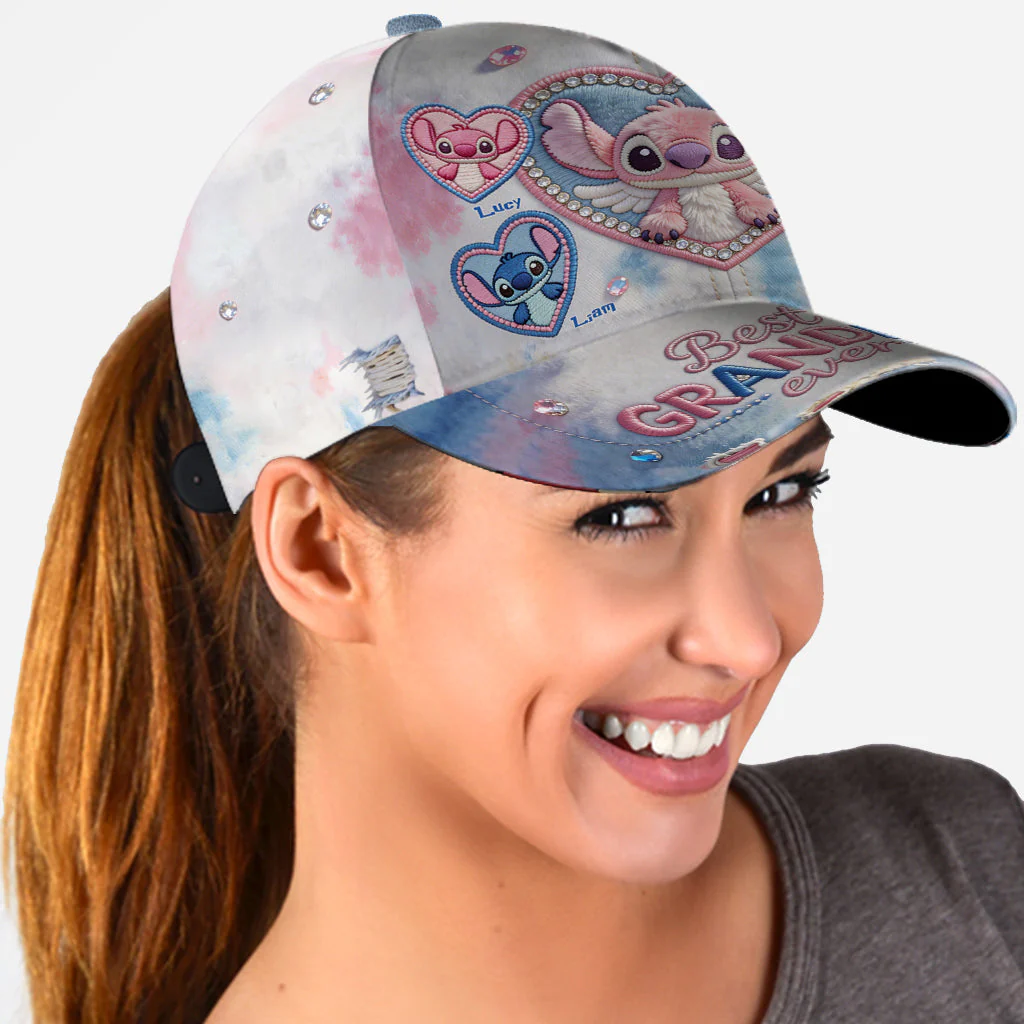 Sti Best Grandma Ever - Personalized Classic Cap - Gift For Mom, Grandma - Image 2